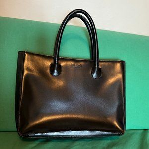 Kate Spade black leather satchel